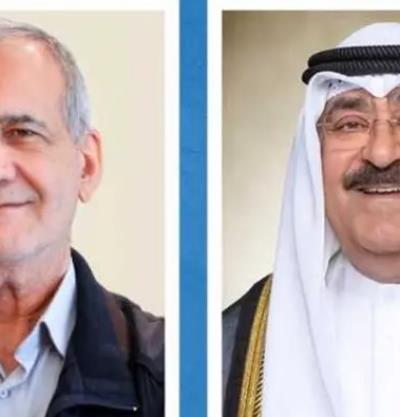 اتصال هاتفي بین الرئيس بزشكيان مع أمیر الکویت